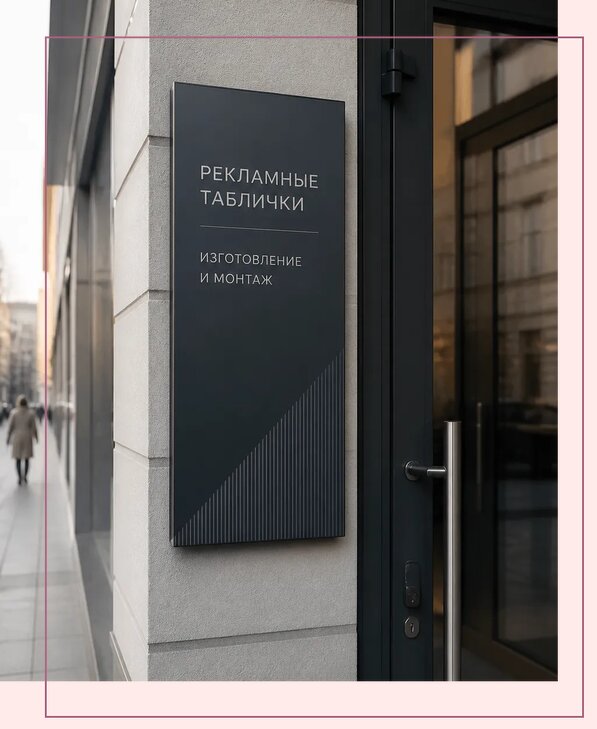 Рекламные таблички в Георгиевске по цене от 4638 р. | Аванза-Грг