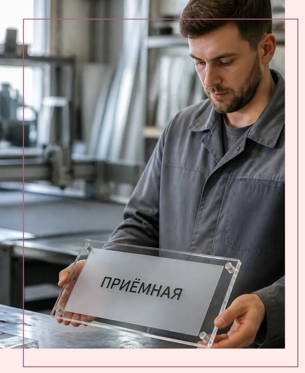 Таблички из оргстекла на заказ в Георгиевске от 4020 р. | Аванза-Грг